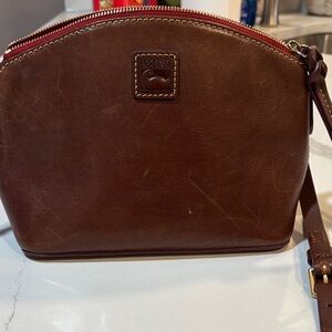 Dooney & Bourke Chestnut Leather Shoulder Bag